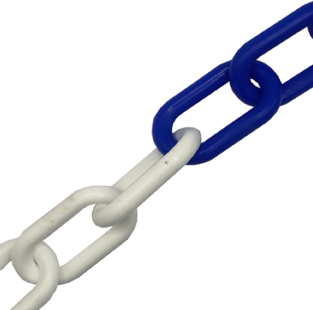 Blue and White Plastic Chain by the metre (Maximum Length 25m)